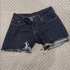 Levi's Dark Blue Jean Shorts